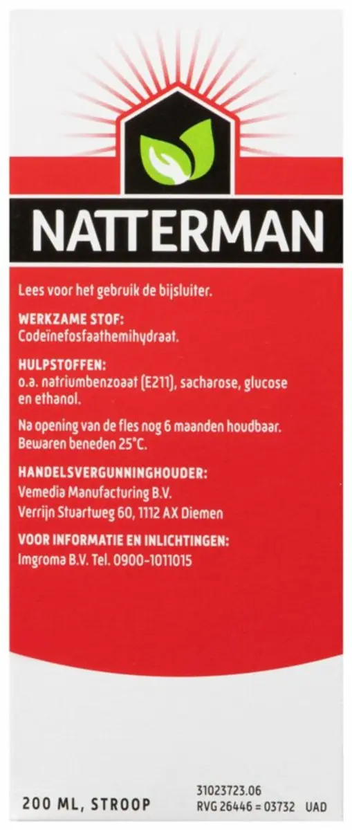 Natterman Bronchicum Extra Sterk Hoestdrank 400ml - 2x200ml