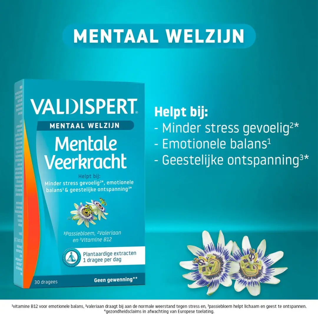 Valdispert Mentale Veerkracht 30 Dragees - 36g