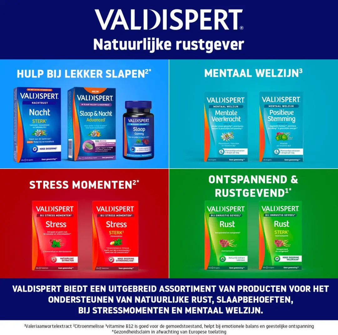 Valdispert Mentale Veerkracht 30 Dragees - 36g