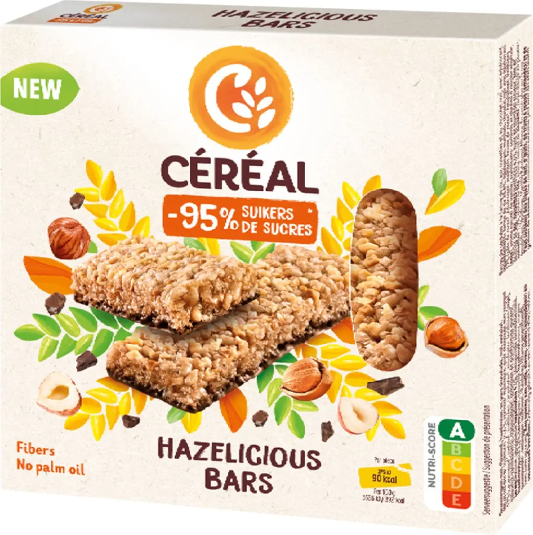 Cereal Hazelicious Bars - 3 Stuks