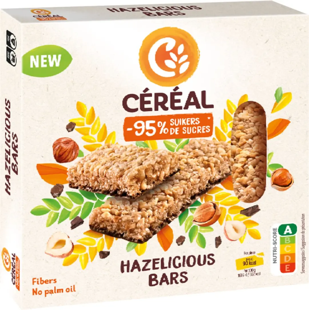 Cereal Hazelicious Bars - 3 Stuks