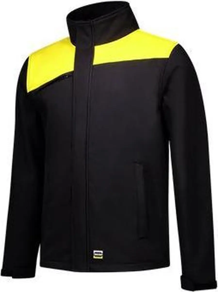 Tricorp Softshell Bicolor Naden 402021 - Zwart/Geel L
