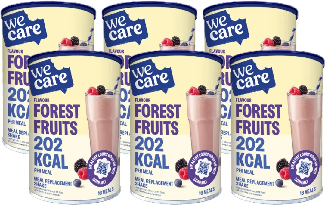 weCare Meal Replacement Shake Forest Fruit - 6x436g