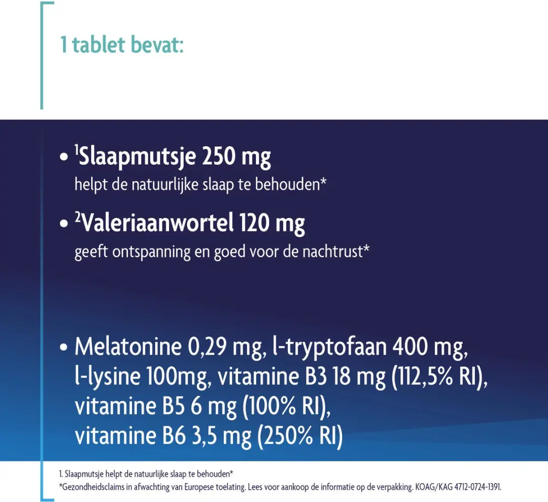 Shiepz Slaapmutsje met Valeriaan 30 tabletten