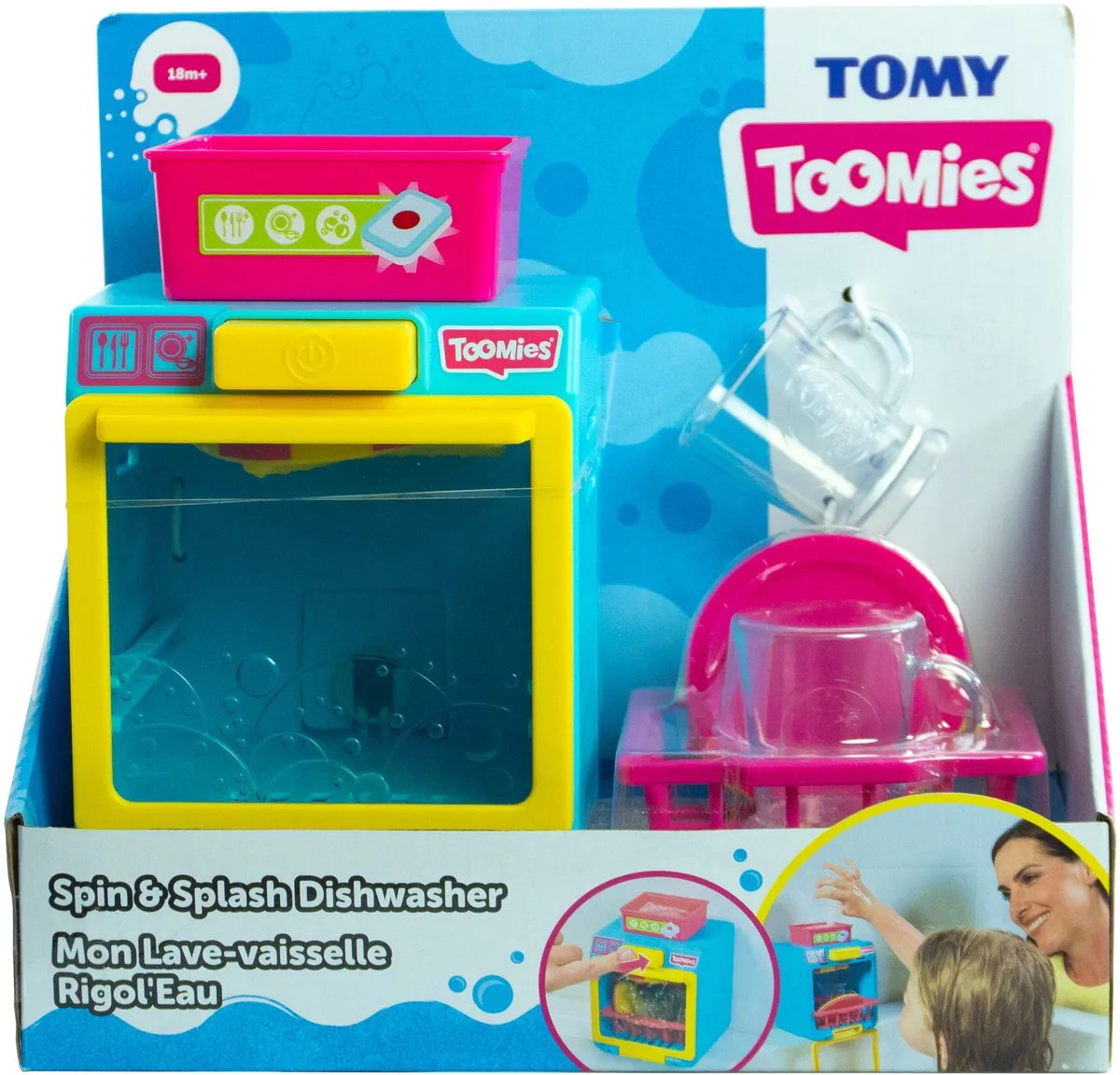 Tomy Spin & Splash Vaatwasser 73753 - Multikleur - afbeelding 6 van 6