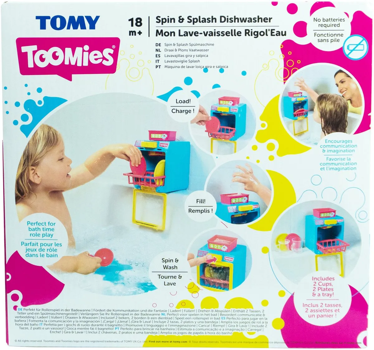 Tomy Spin & Splash Vaatwasser 73753 - Multikleur