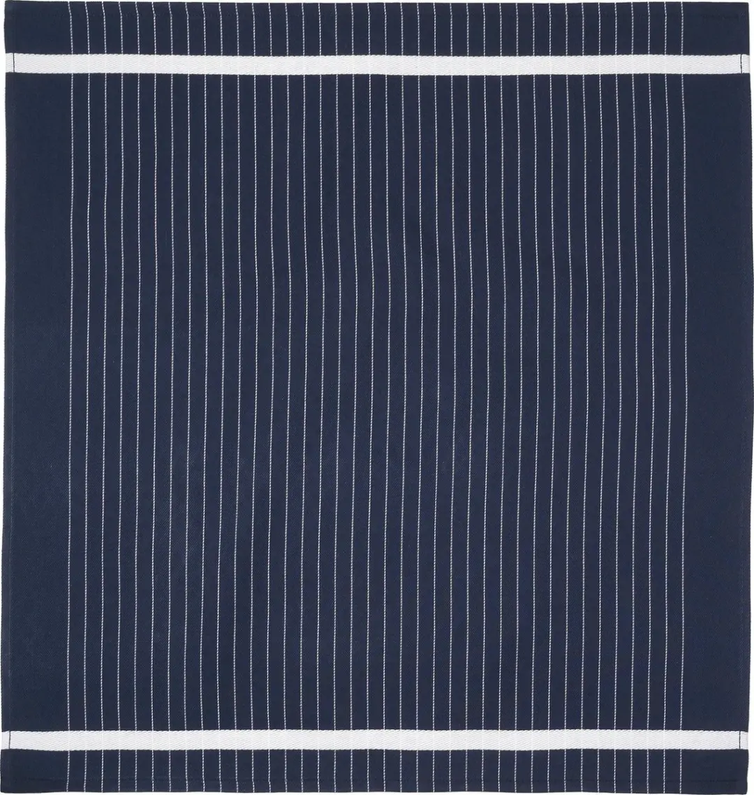 Twentse Damast Keukendoeken Set 6 Stuks 50x55cm - Marineblauw - afbeelding 2 van 5