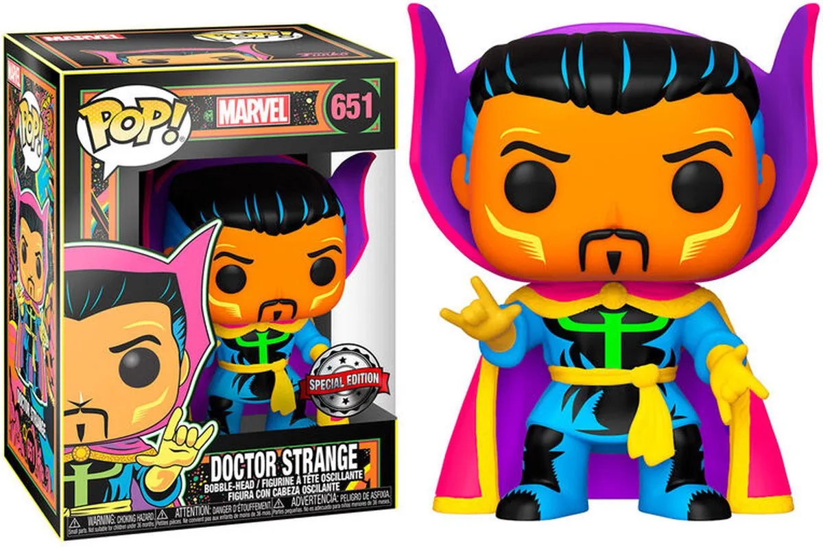 Funko Marvel Doctor Strange Black Light Pop! Figuur
