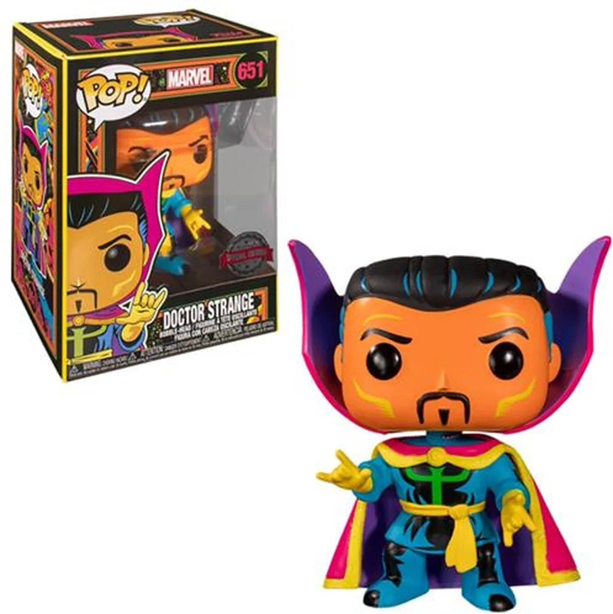 Funko Marvel Doctor Strange Black Light Pop! Figuur - 9cm