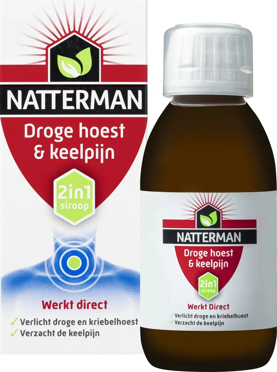Natterman Droge Hoest & Keelpijn Siroop 150ml