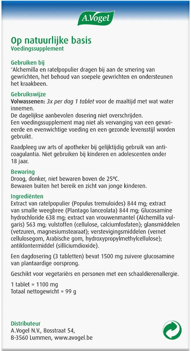 A.Vogel Alchemilla + Glucosamine 90 Tabletten