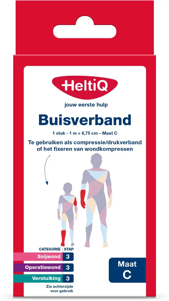 Heltiq Buisverband 1m x 6.75cm Maat C