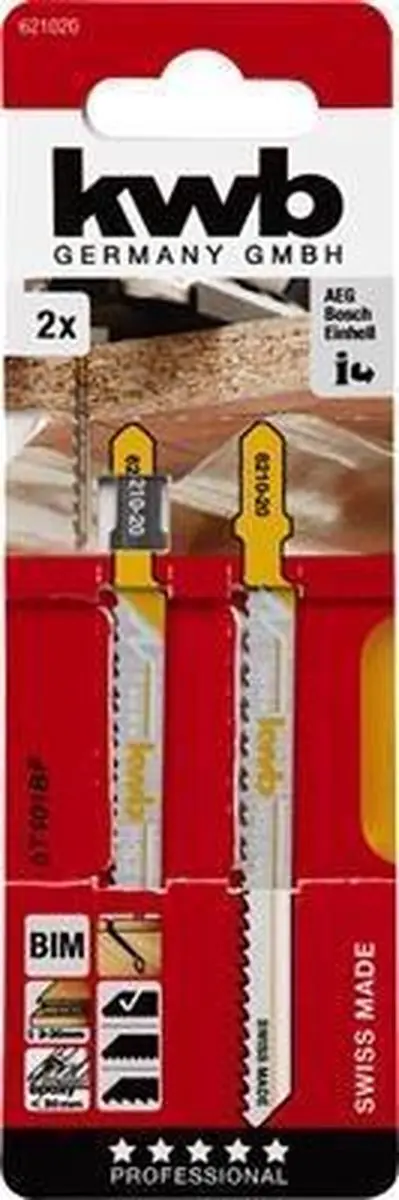 KWB Decoupeerzaagblad Jigger 621020 - Hout - 2 Stuks