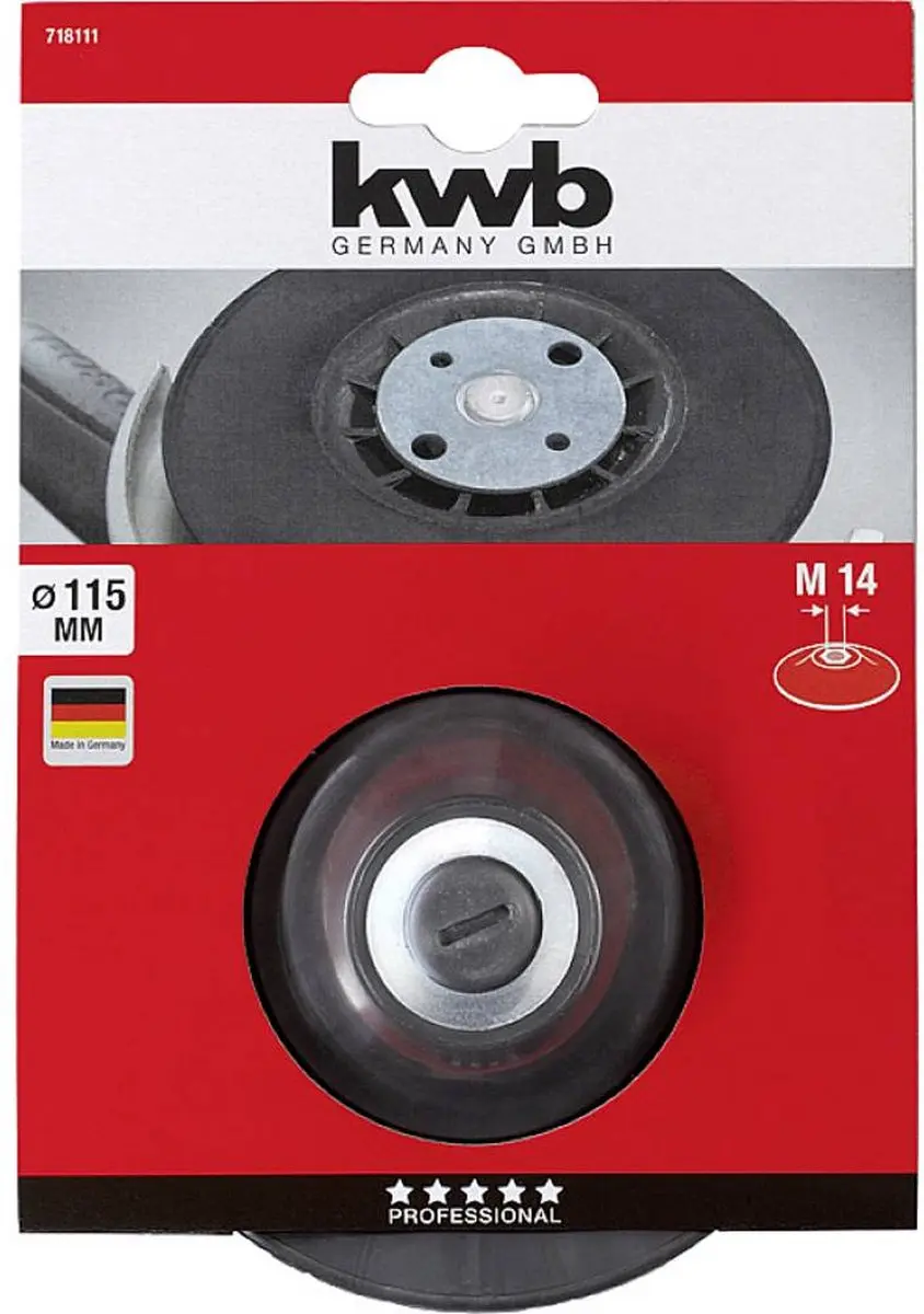 KWB 718111 Steunschijf Haakse Slijper Ø115mm