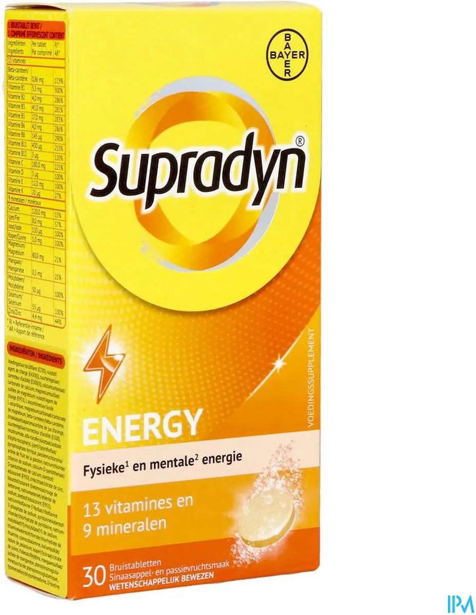 Supradyn Energy Bruistabletten - 30 Stuks