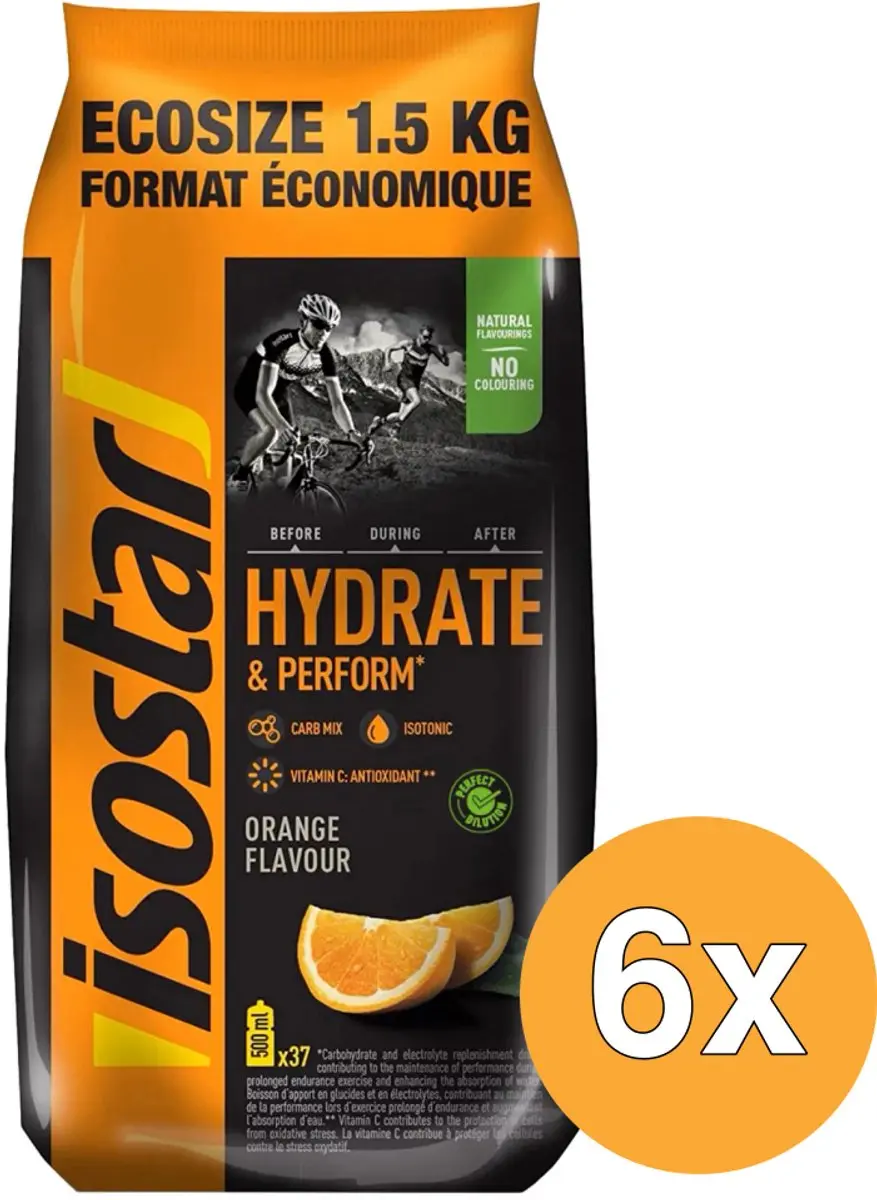Isostar Hydrate & Perform Lemon - 6x1500g