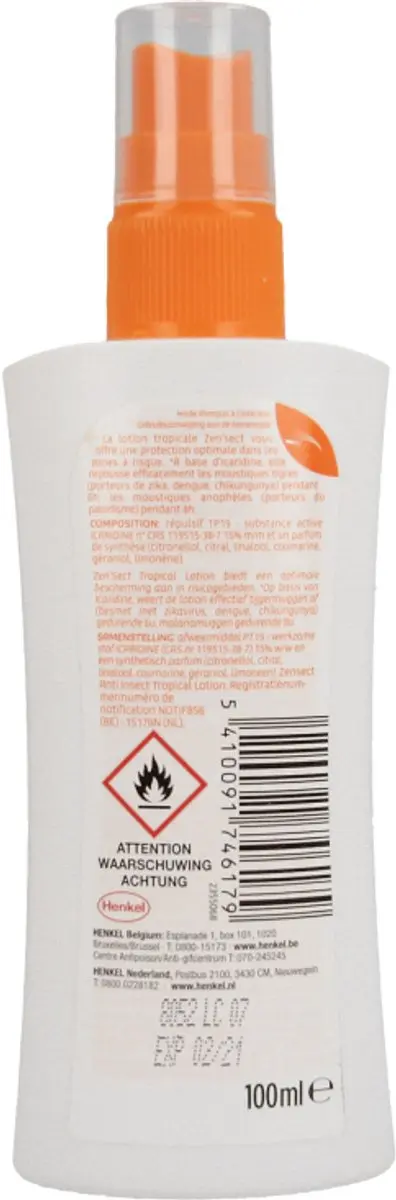 Zensect Skin Protect Lotion Tropical Muggenspray 100ml