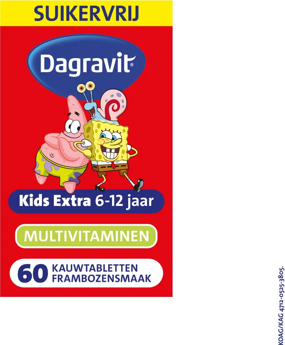 Dagravit Kids Multivitaminen SpongeBob 60 Stuks