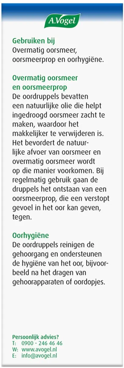 A.Vogel Oordruppels Oorhygiëne 20ml