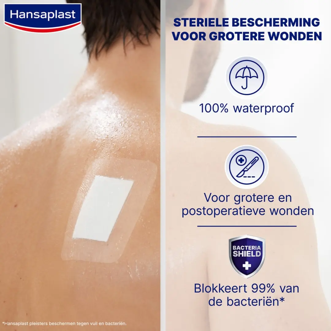 Hansaplast Aqua Protect XXL Pleisters 8x10cm - 5 Stuks