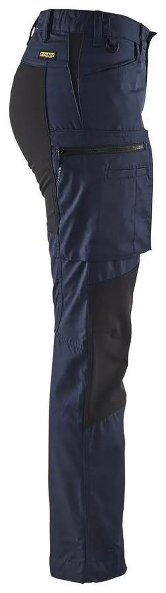 Blåkläder Dames Service Werkbroek Stretch 7159-1845 - 50 - Dark Navy/Zwart