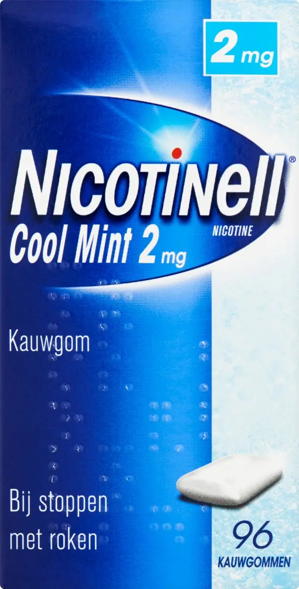 Nicotinell Kauwgom Cool Mint 2mg - 2x96 Stuks