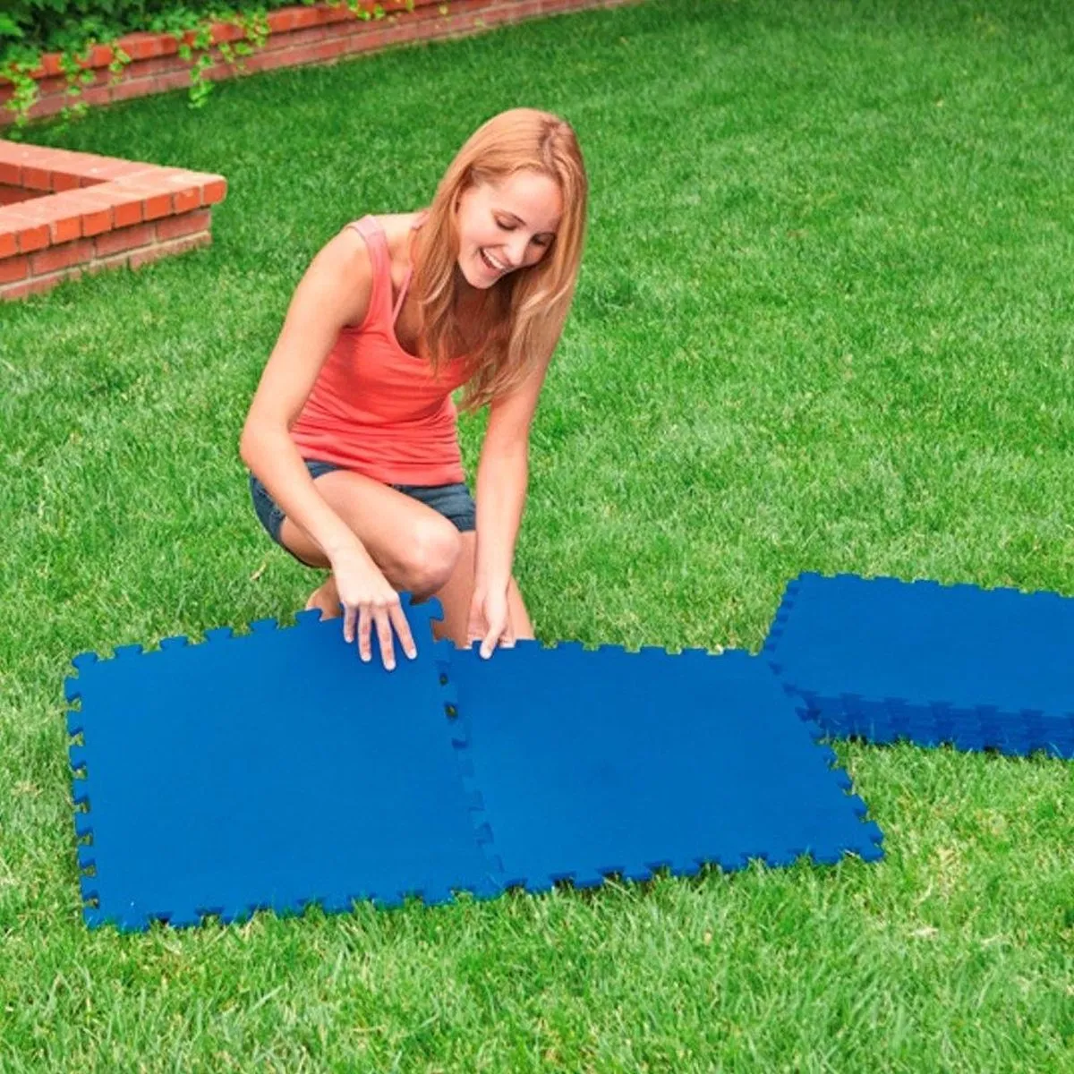Intex 29081 Zwembadtegels Blauw - 48 Stuks