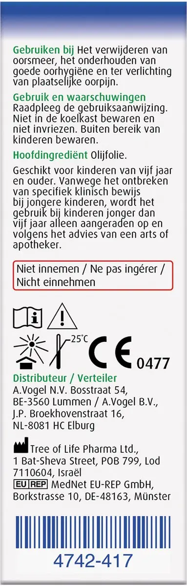 A.Vogel Oorspray Oorpijn 7ml