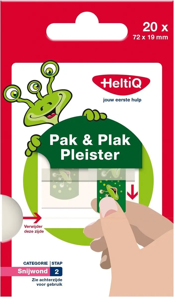 HeltiQ Pak & Plak Pleisters Groen