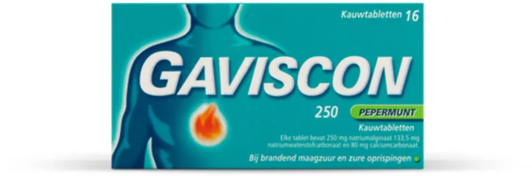 Gaviscon Pepermunt Kauwtabletten 250mg