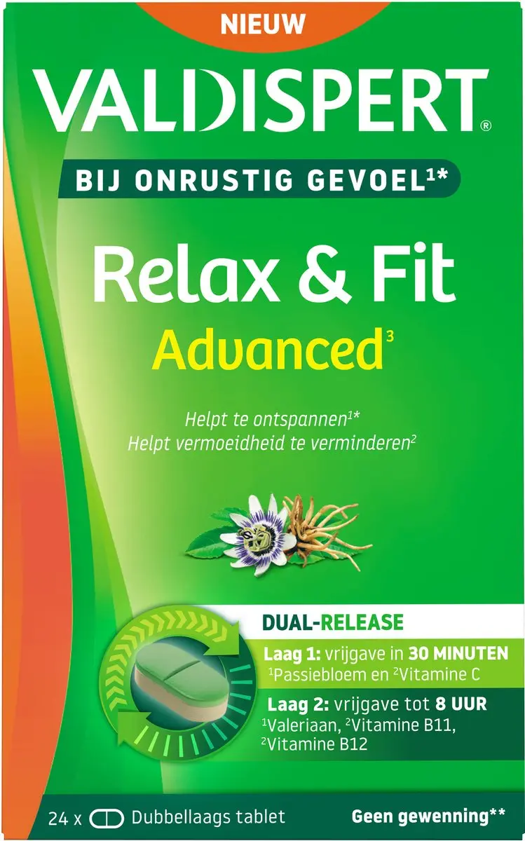 Valdispert Relax & Fit Advanced 24 tabletten