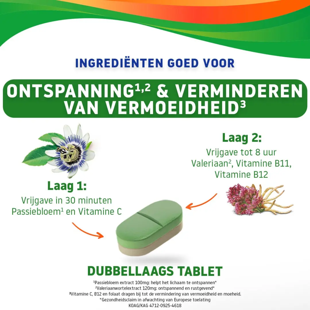 Valdispert Relax & Fit Advanced 24 tabletten - Passiebloem/Valeriaan