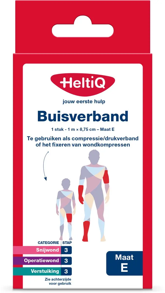 HeltiQ Buisverband Maat E 1m x 8,75cm