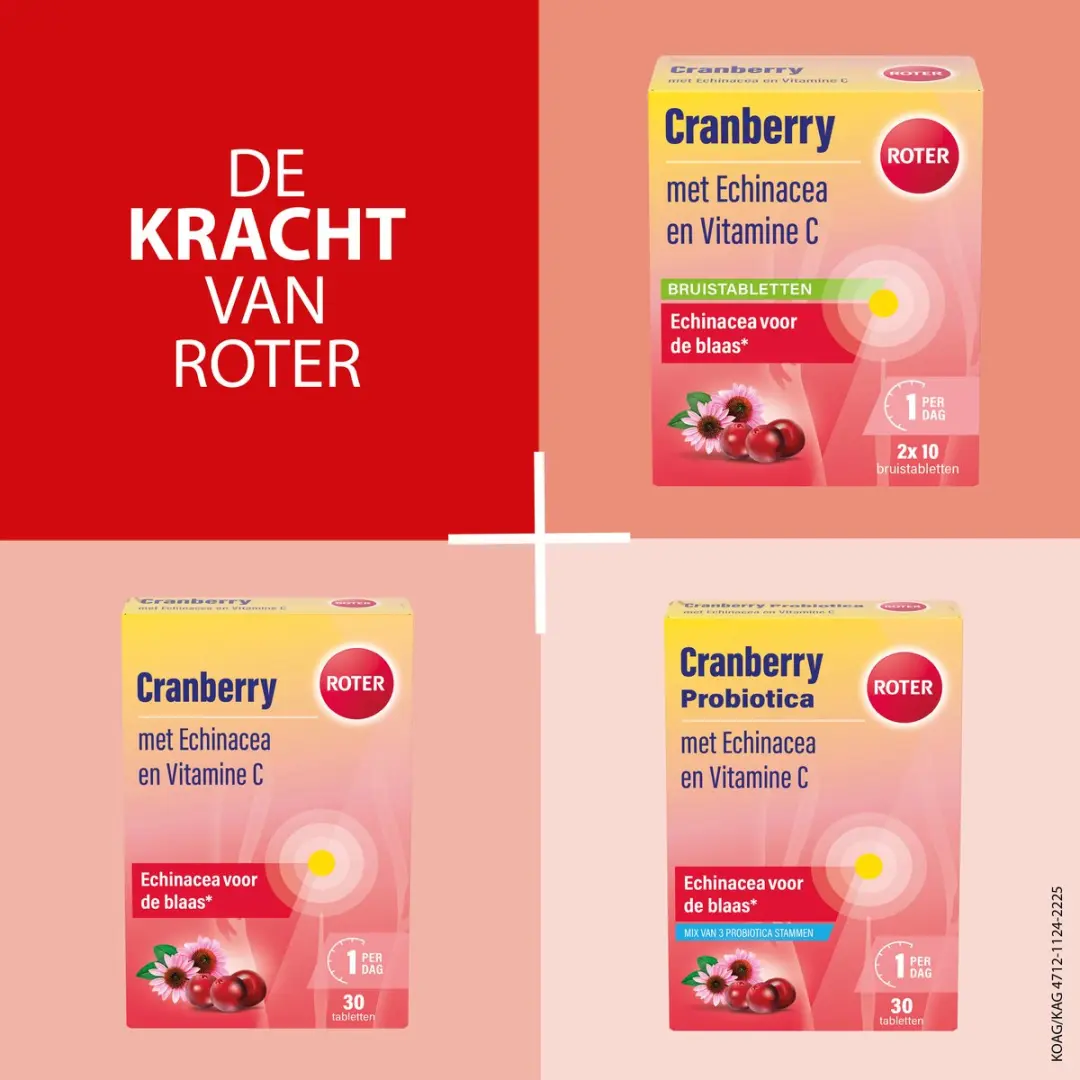 Roter Cranberry Bruistabletten 20 Stuks