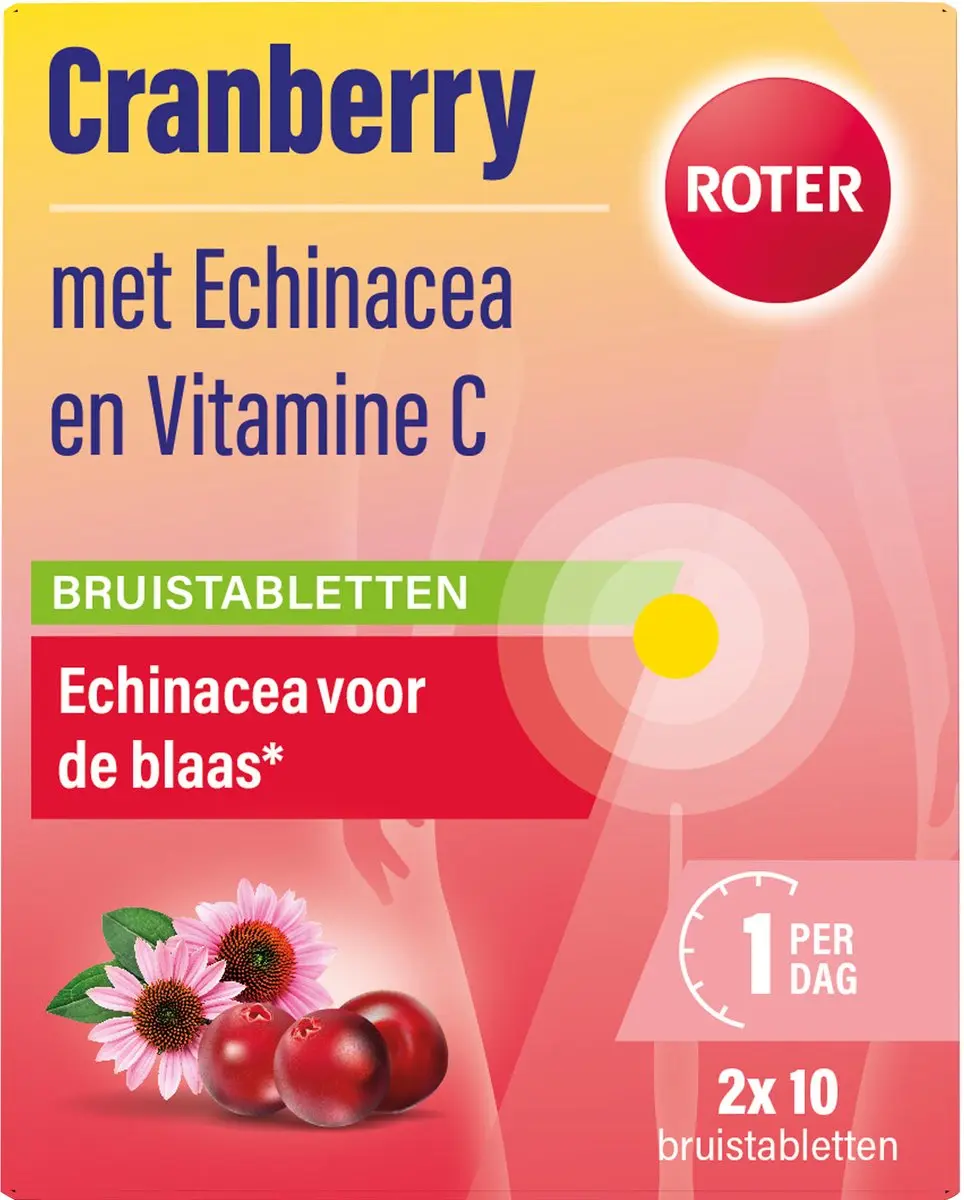 Roter Cranberry Bruistabletten 20 Stuks