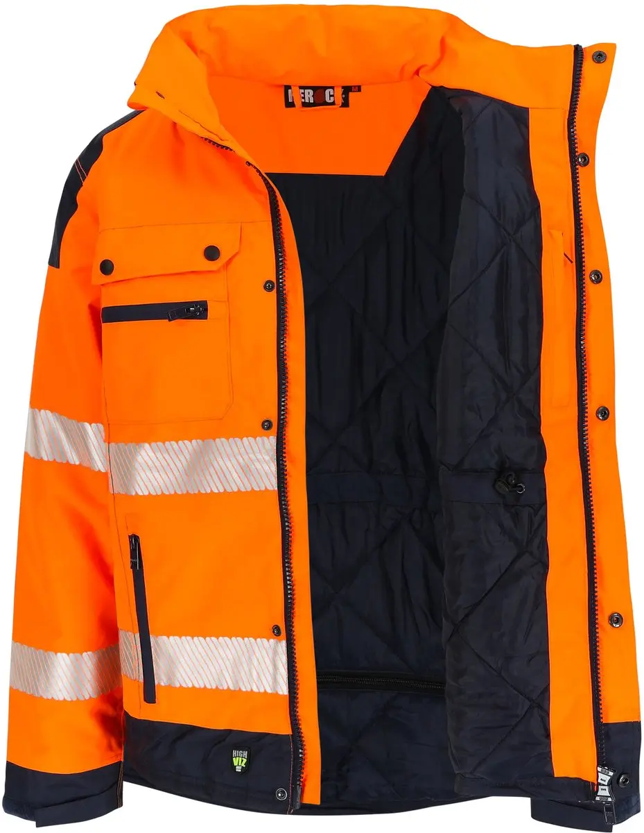 Herock Hodor High Viz Werkjas HV 1901 - M - Fluor geel/Donkerblauw