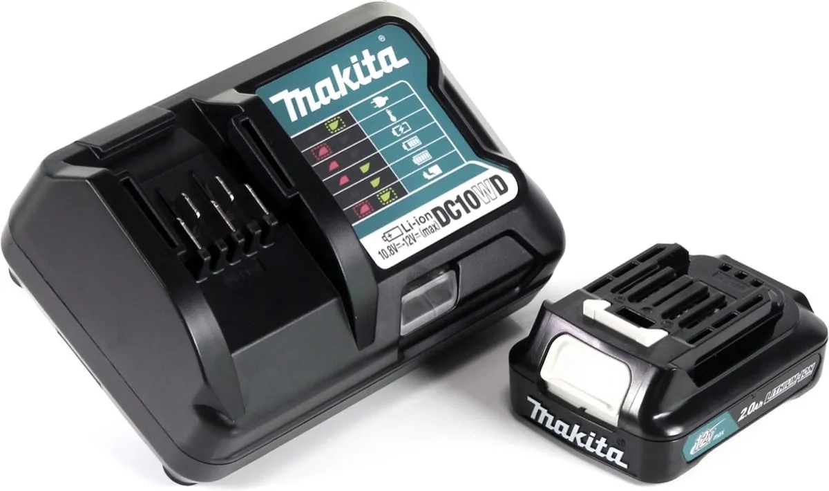 Makita Power Source Kit 12V BL1021B - 2.0Ah Accu + DC10WD Lader