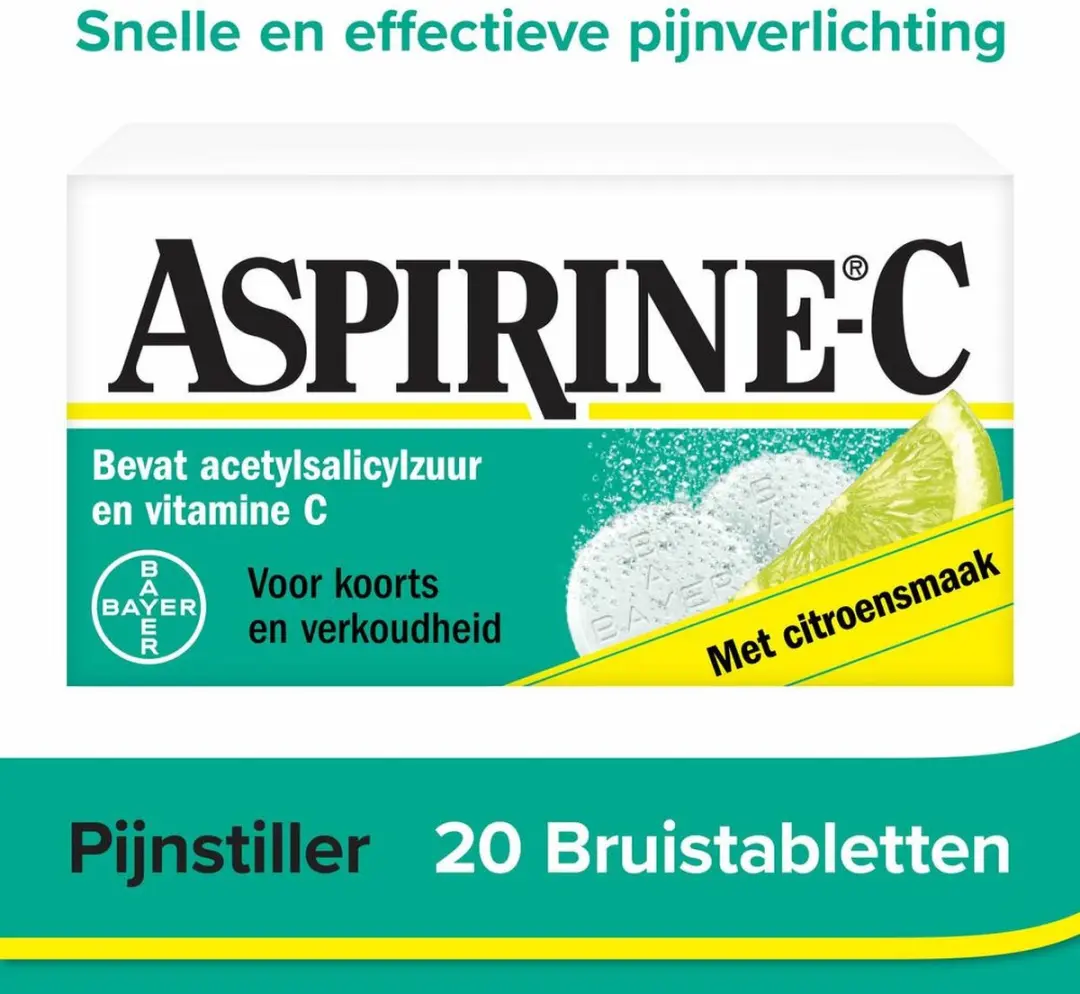 Aspirine C Bruistabletten 400mg - 10 Stuks