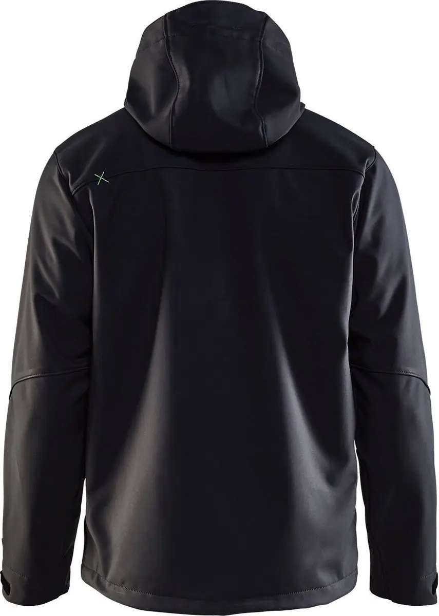 Blåkläder 4949 Softshell Jack - XS - Zwart/Groen