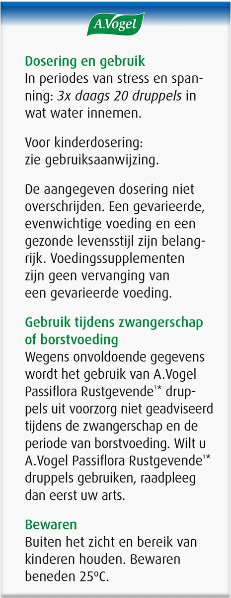 A.Vogel Passiflora Rustgevende Druppels 100ml