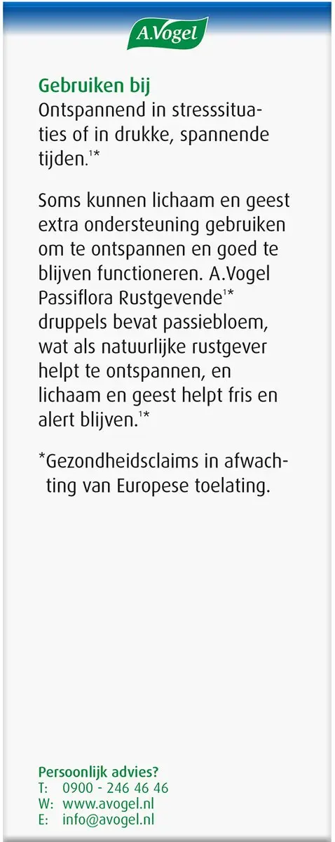 A.Vogel Passiflora Rustgevende Druppels 100ml