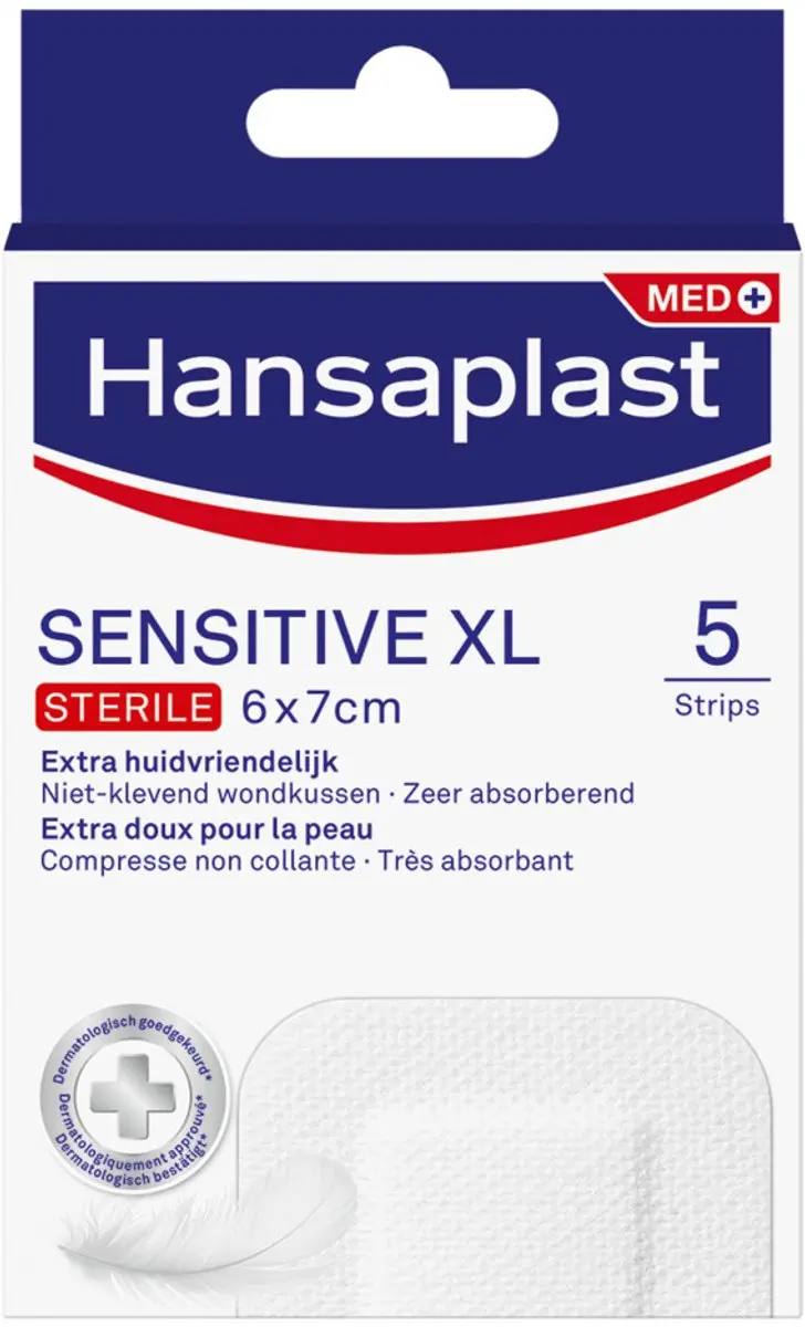 Hansaplast Sensitive XL Pleisters - 10 Stuks