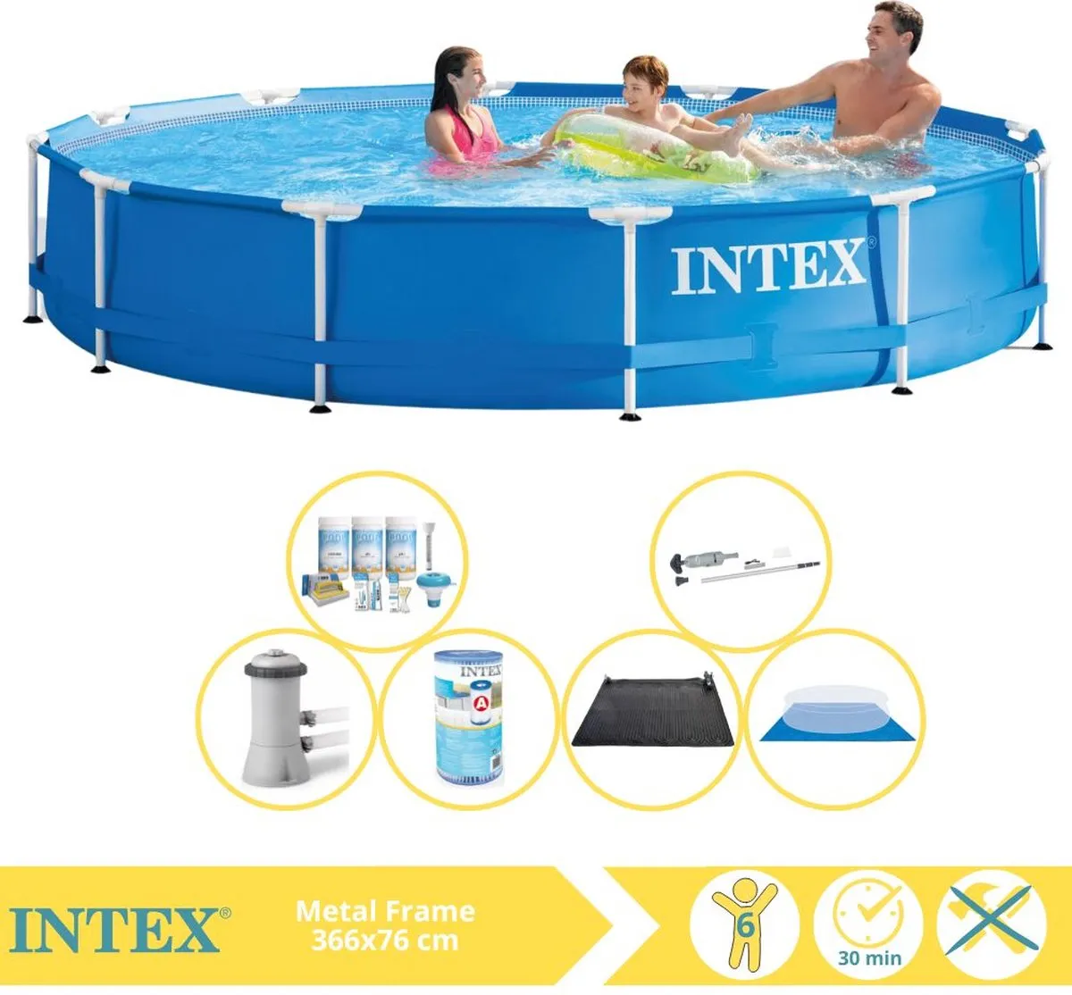 Intex Metal Frame Zwembad 366x76cm