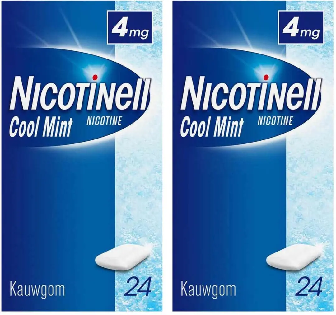 Nicotinell Kauwgom Cool Mint 4mg - 24 Stuks
