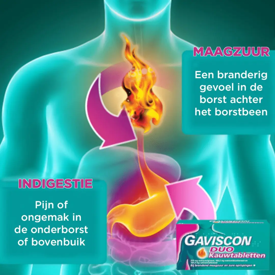 Gaviscon Duo Maagzuurremmer Kauwtabletten - 24 Stuks