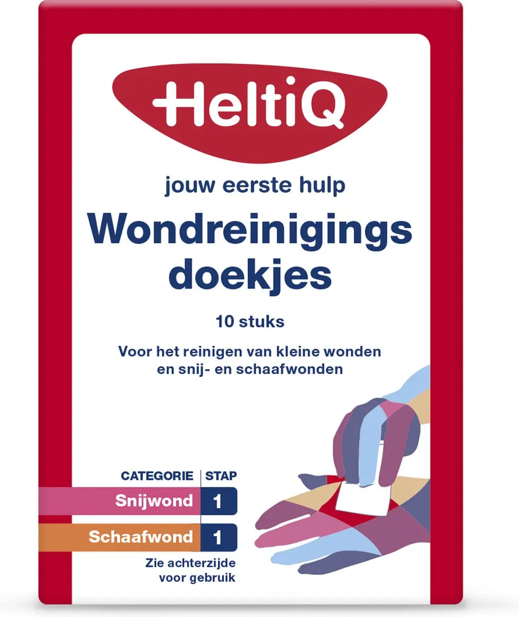 HeltiQ Wondreinigingsdoekjes 10 Stuks