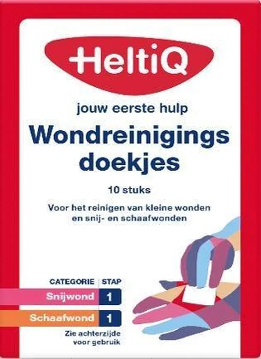 HeltiQ Wondreinigingsdoekjes 10 Stuks - 10ml