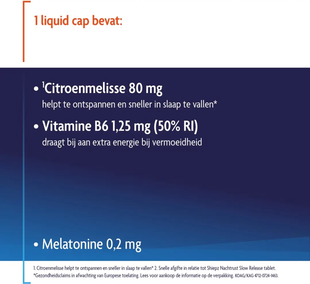 Shiepz Slaapcapsules 30 Stuks - Citroenmelisse