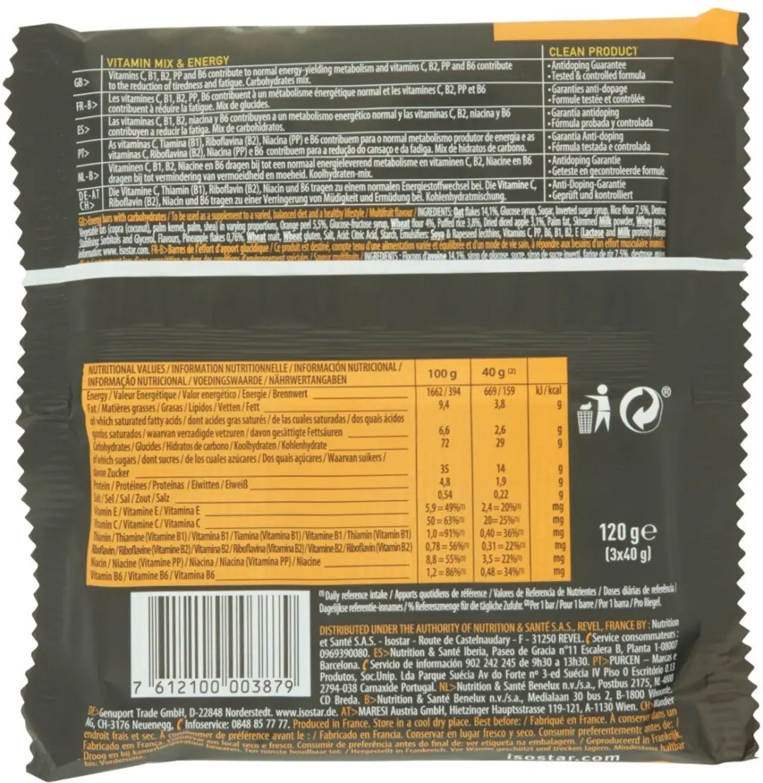 Isostar High Energy Sportreep Multifruits