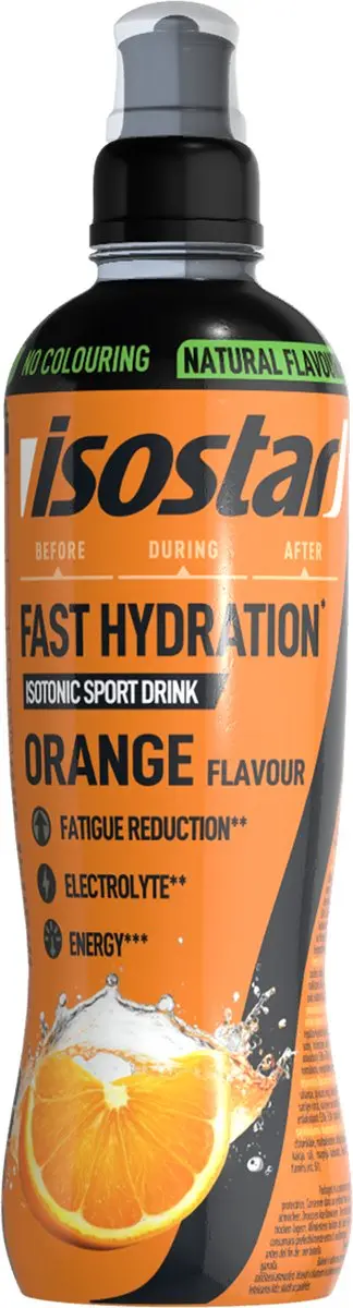 Isostar Fast Hydration 12x500ml - Oranje